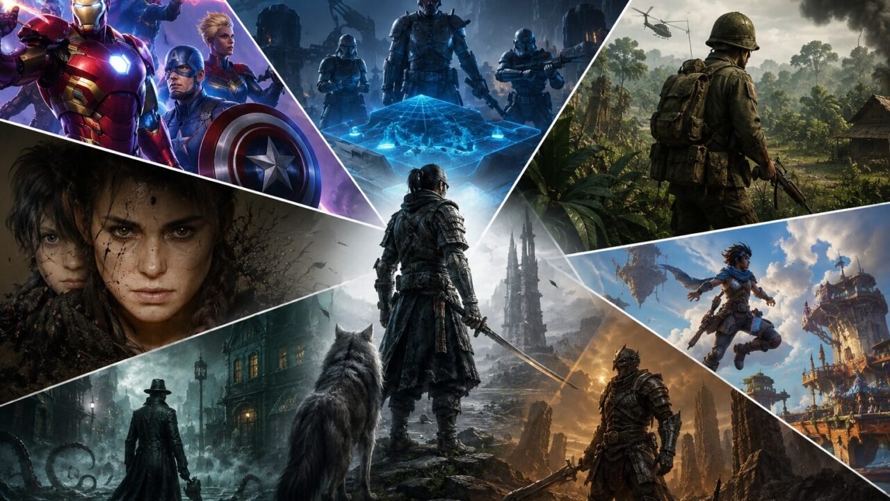 Die wichtigsten neuen Spiele im August 2026 als Gaming-Collage