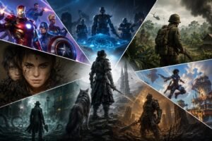 Die wichtigsten neuen Spiele im August 2026 als Gaming-Collage